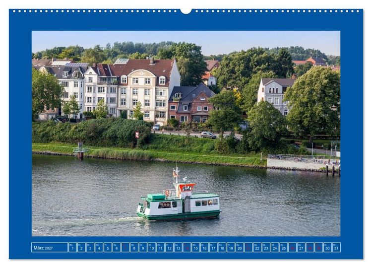 Produktbild: Unterwegs auf dem Nord-Ostsee-Kanal (hochwertiger Premium Wandkalender 2027 DIN A2 quer), Kunstdruck in Hochglanz