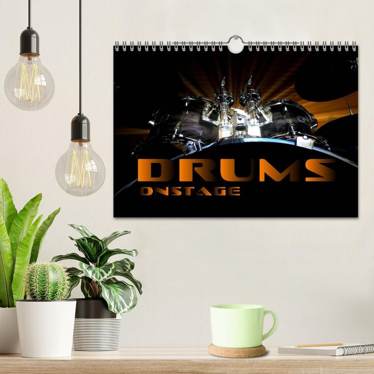 Produktbild: DRUMS ONSTAGE (Wall Calendar 2026 DIN A4 landscape), CALVENDO 12 Month Wall Calendar