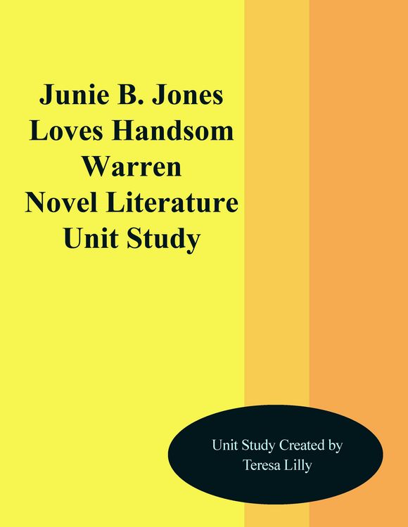 Produktbild: Junie B. Jones Loves Handsome Warren Novel Literature Unit Study