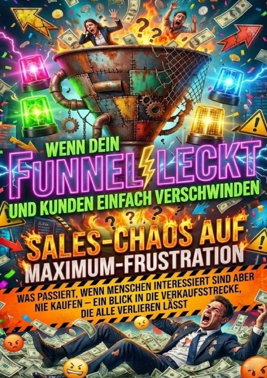 Produktbild: Wenn Dein Funnel Leckt Und Kunden Einfach Verschwinden: Sales-Chaos Auf Maximum-Frustration