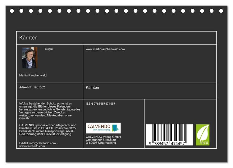 Produktbild: K&auml;rnten (Tischkalender 2026 DIN A5 quer), CALVENDO Monatskalender