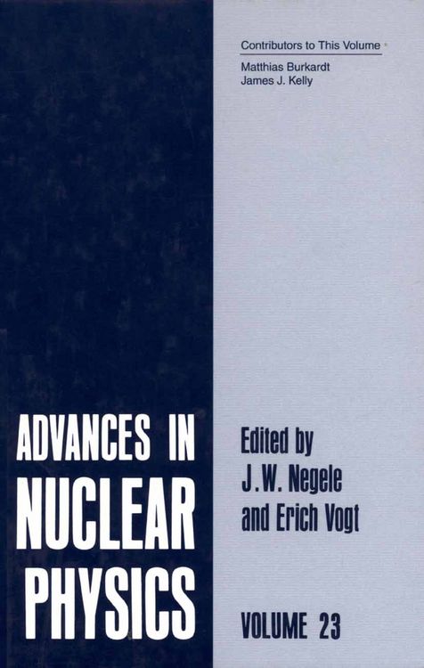 Produktbild: Advances in Nuclear Physics