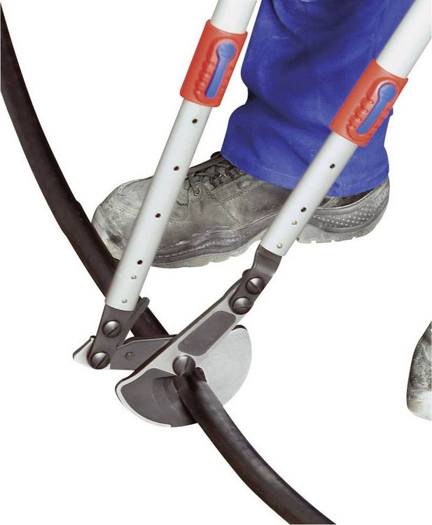 Produktbild: Knipex 95 32 038 Ratschen-Kabelschere Geeignet f&uuml;r (Abisoliertechnik) Alu- und Kupferkabel, ein- und mehrdr&auml;htig 38 mm 280 mm&sup2;