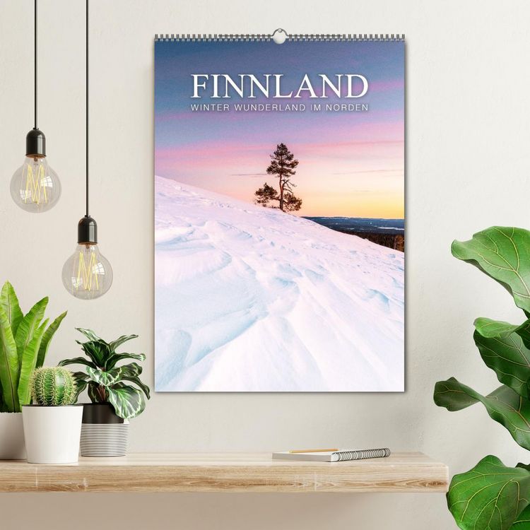 Produktbild: Finnland - Winter Wunderland (Wandkalender 2026 DIN A2 hoch), CALVENDO Monatskalender