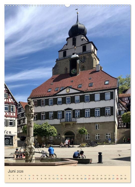 Produktbild: Herrenberg im Fokus (Wandkalender 2026 DIN A2 hoch), CALVENDO Monatskalender