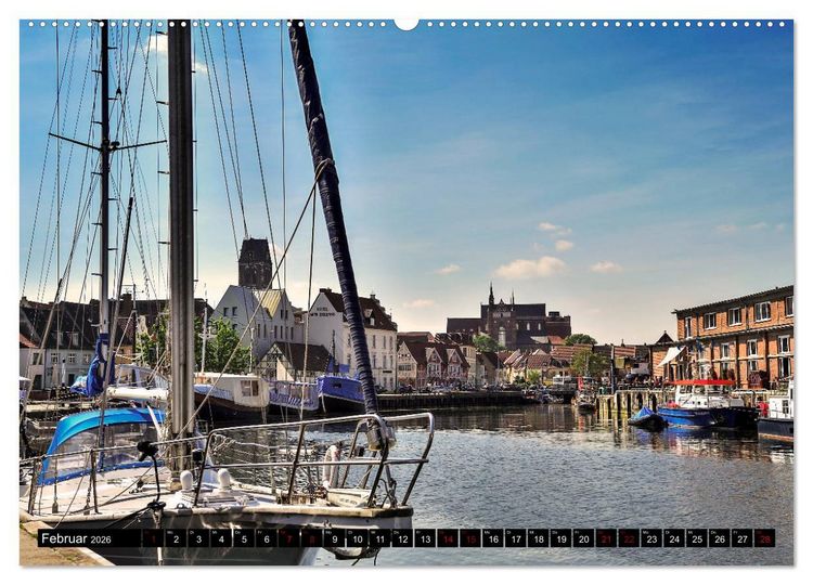 Produktbild: Ein Bummel durch die Hansestadt Wismar (Wandkalender 2026 DIN A2 quer), CALVENDO Monatskalender