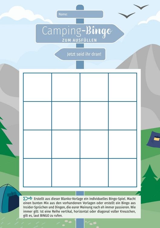 Produktbild: Camping-Bingo