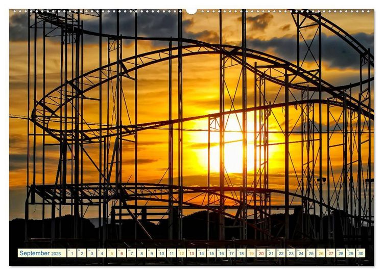 Produktbild: Achterbahn - extrem (Wandkalender 2026 DIN A2 quer), CALVENDO Monatskalender