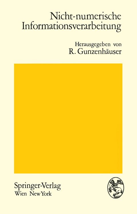 Produktbild: Nicht-numerische Informationsverarbeitung