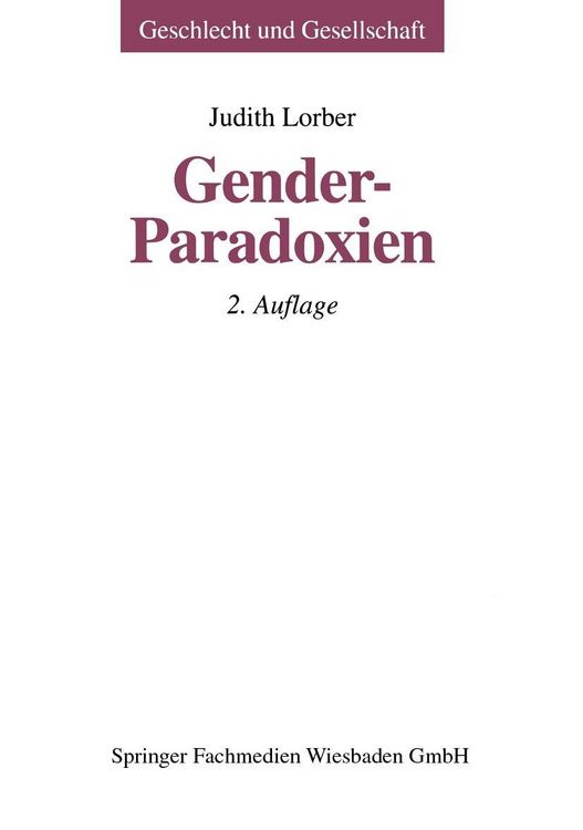 Produktbild: Gender-Paradoxien
