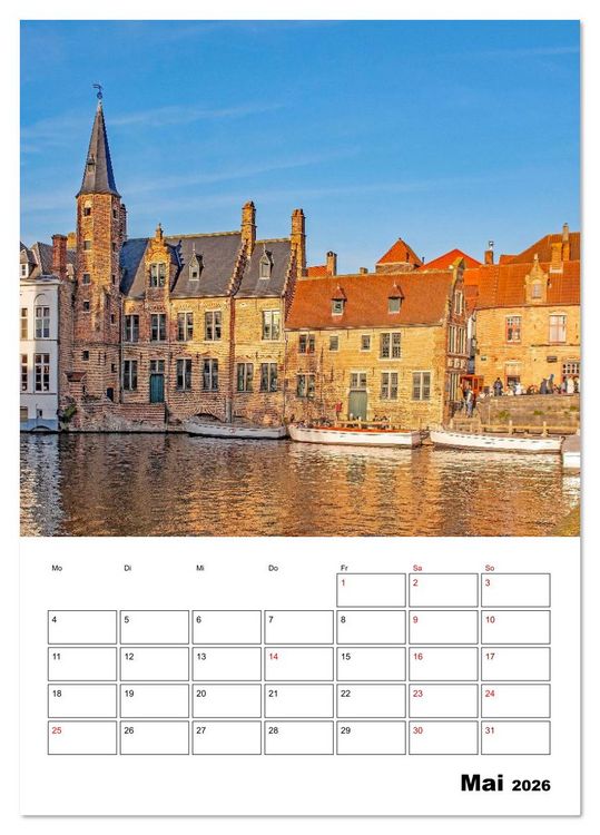 Produktbild: Br&uuml;gge - Reiseplaner (Tischkalender 2026 DIN A5 hoch), CALVENDO Monatskalender