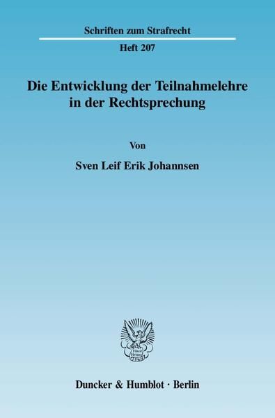 Produktbild: Die Entwicklung der Teilnahmelehre in der Rechtsprechung.