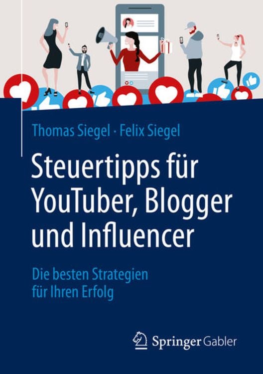 Produktbild: Steuertipps f&uuml;r YouTuber, Blogger und Influencer