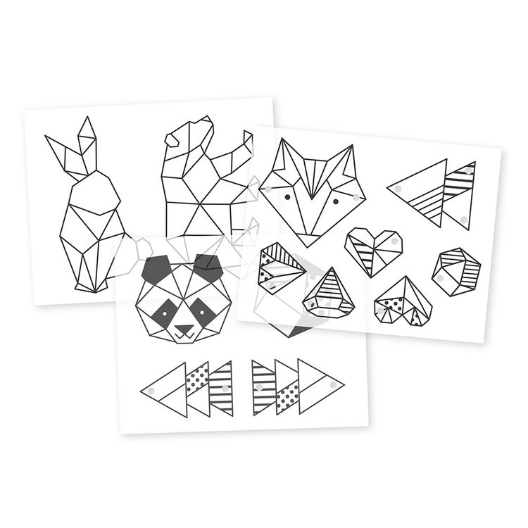 Produktbild: Geometrischer Schmuck aus Schrumpffolie &ndash; Bastel-Set f&uuml;r Kinder (7 Schmuckst&uuml;cke)