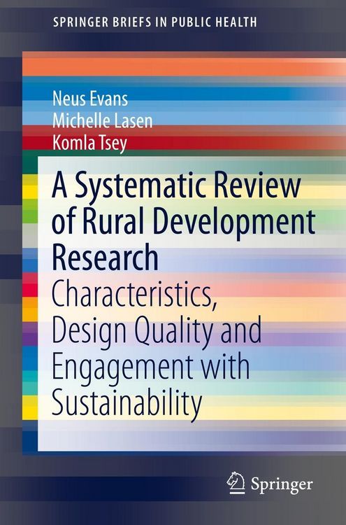 Produktbild: A Systematic Review of Rural Development Research