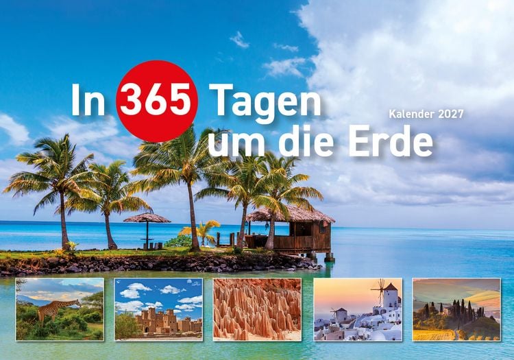Produktbild: In 365 Tagen um die Erde Aufstellkalender 2027