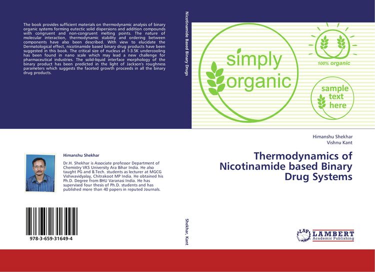 Produktbild: Thermodynamics of Nicotinamide based Binary Drug Systems