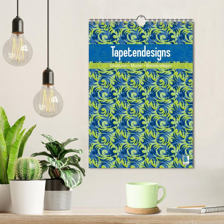 Produktbild: Tapetendesigns &ndash; Strukturen, Muster und Bastelvorlagen (Wandkalender 2026 DIN A4 hoch), CALVENDO Monatskalender