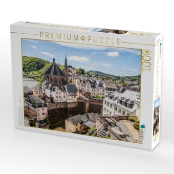 Produktbild: CALVENDO Puzzle Buntes Saarburg im Fr&uuml;hsommer | 1000 Teile Lege-Gr&ouml;&szlig;e 64x48cm Foto-Puzzle f&uuml;r gl&uuml;ckliche Stunden