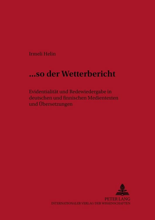 Produktbild: ... &laquo;so der Wetterbericht&raquo;