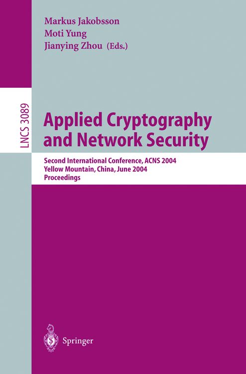 Produktbild: Applied Cryptography and Network Security
