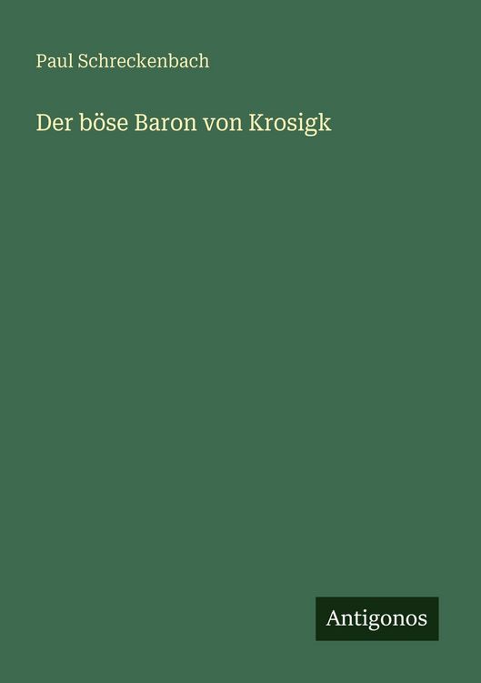 Produktbild: Der b&ouml;se Baron von Krosigk
