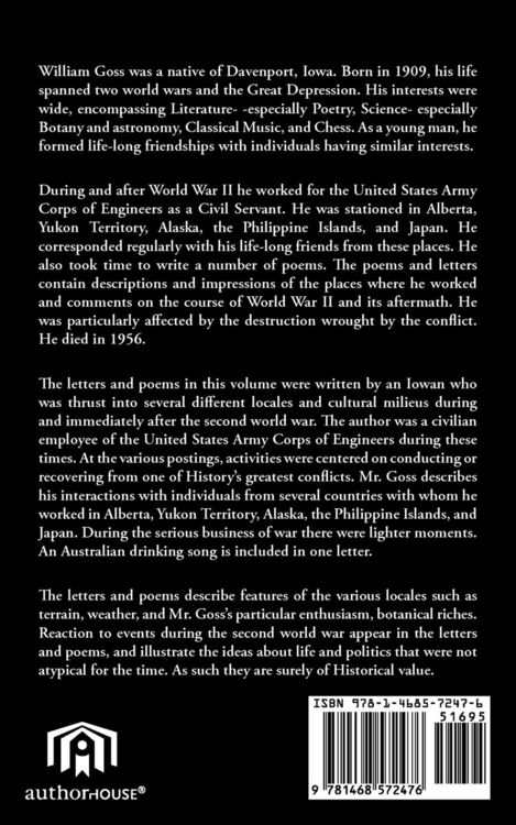 Produktbild: Poems and Letters Of William Arthur Goss