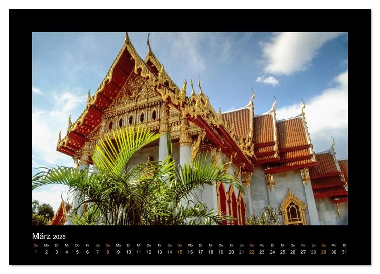 Produktbild: Thailand - Traumstr&auml;nde und Tempel (Wandkalender 2026 DIN A3 quer), CALVENDO Monatskalender