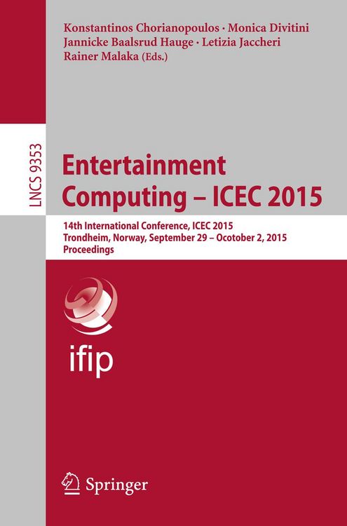 Produktbild: Entertainment Computing - ICEC 2015