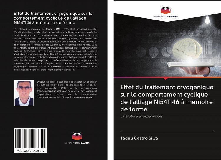 Produktbild: Effet du traitement cryog&eacute;nique sur le comportement cyclique de l'alliage Ni54Ti46 &agrave; m&eacute;moire de forme