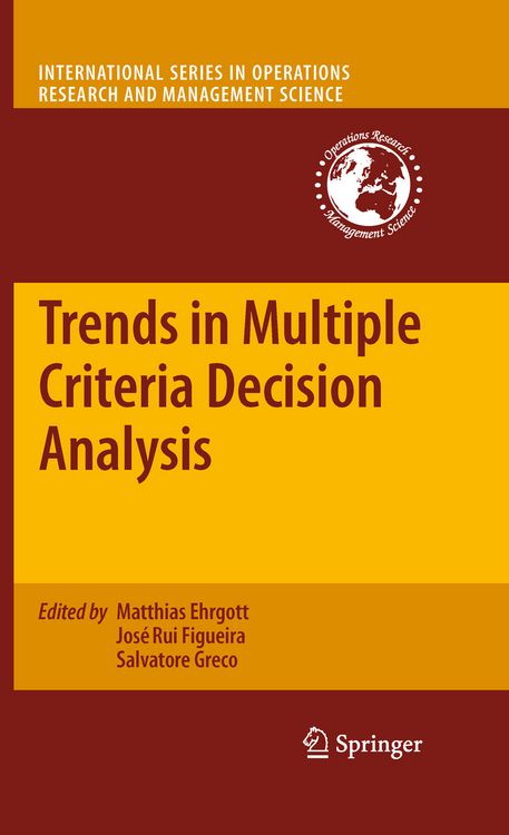Produktbild: Trends in Multiple Criteria Decision Analysis
