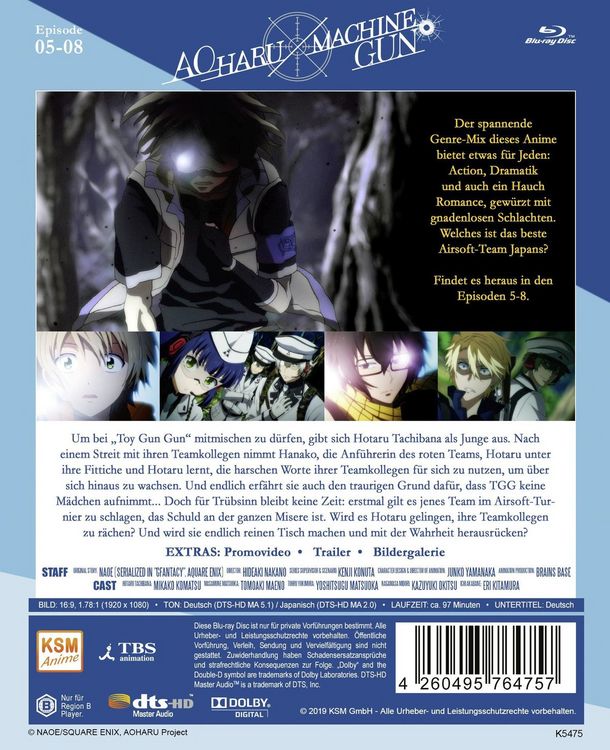 Produktbild: Aoharu X Machinegun - Volume 2: Episode 05-08