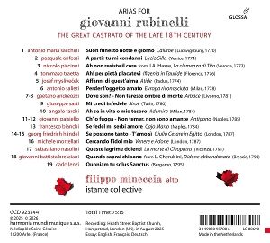 Produktbild: Arias for Giovanni Rubinelli
