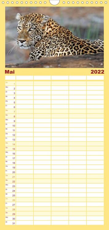 Produktbild: Familienplaner KR&Uuml;GER NATIONALPARK Afrikas Perle (Wandkalender 2022 , 21 cm x 45 cm, hoch)
