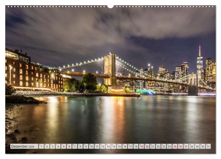 Produktbild: NEW YORK CITY Urbane Magie (hochwertiger Premium Wandkalender 2026 DIN A2 quer), Kunstdruck in Hochglanz