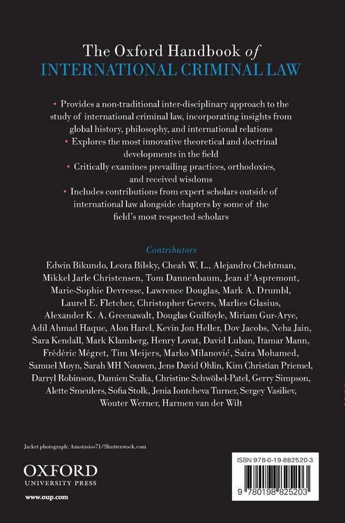Produktbild: Oxford Handbook of International Criminal Law
