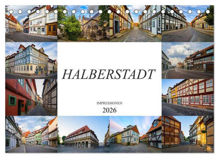Produktbild: Halberstadt Impressionen (Tischkalender 2026 DIN A5 quer), CALVENDO Monatskalender
