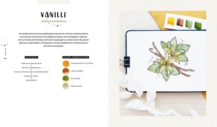Produktbild: Watercolor &ndash; Florale Motive around the world: von heimisch bis exotisch