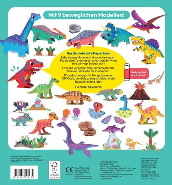 Produktbild: 3D - Origami Dinosaurier