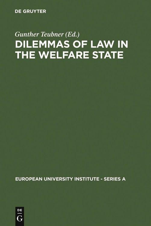 Produktbild: Dilemmas of Law in the Welfare State