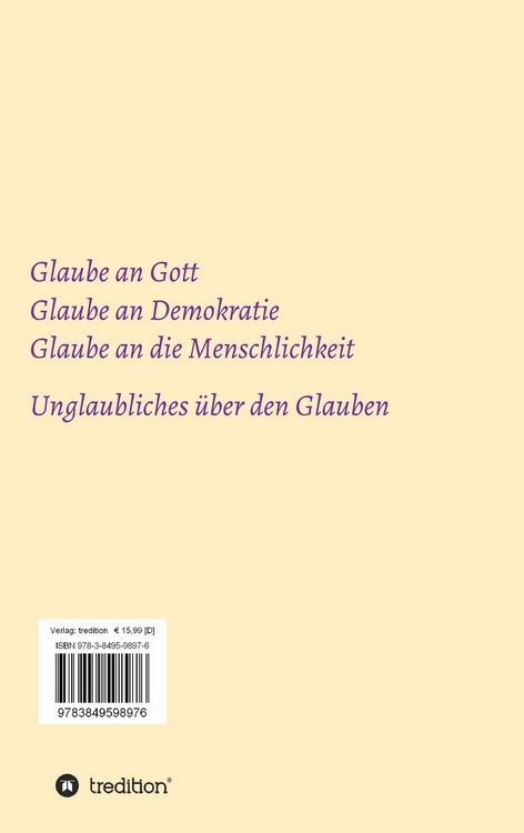 Produktbild: Glaubst Du noch oder denkst Du schon?