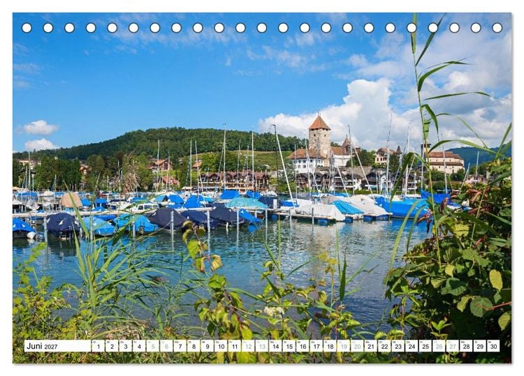 Produktbild: Faszination Berner Oberland - Thuner- und Brienzersee (Tischkalender 2027 DIN A5 quer), CALVENDO Monatskalender