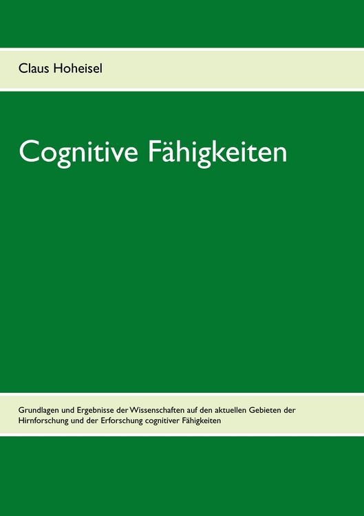 Produktbild: Cognitive F&auml;higkeiten