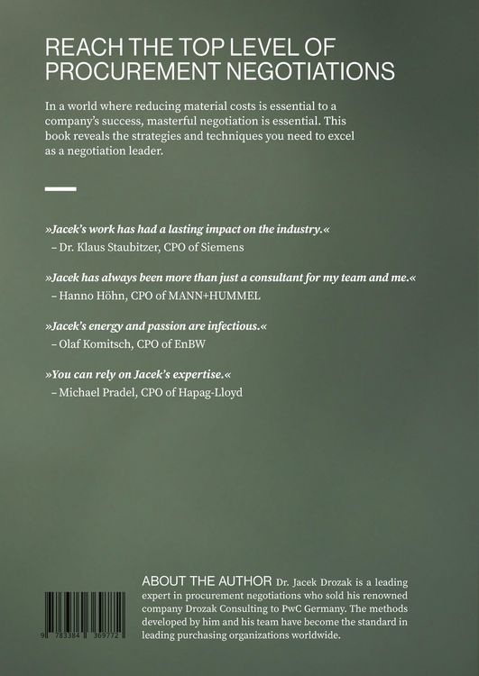 Produktbild: Fascination procurement negotiations