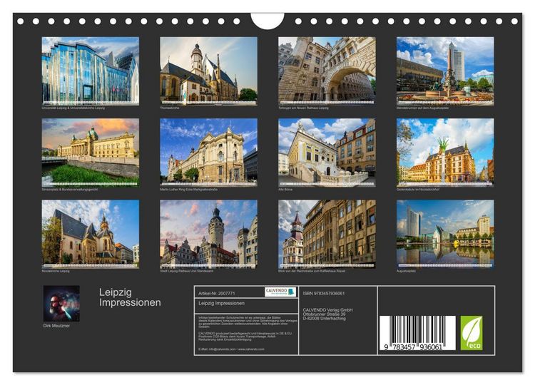 Produktbild: Leipzig Impressionen (Wandkalender 2026 DIN A4 quer), CALVENDO Monatskalender