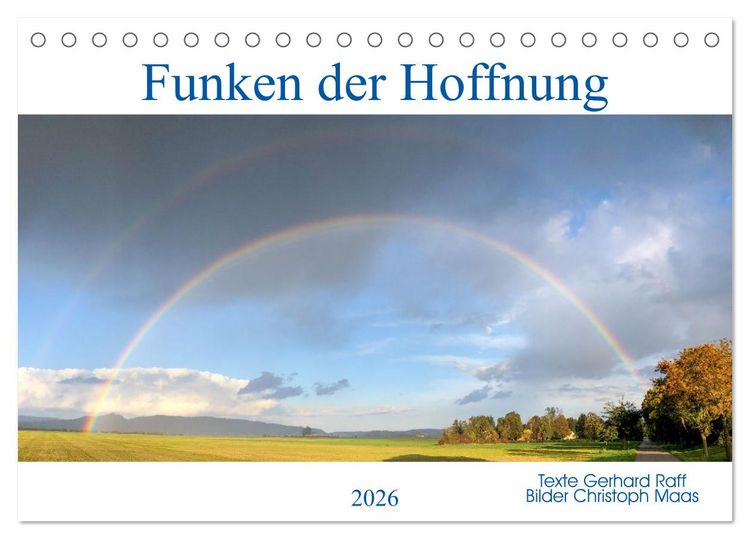 Produktbild: Funken der Hoffnung (Tischkalender 2026 DIN A5 quer), CALVENDO Monatskalender