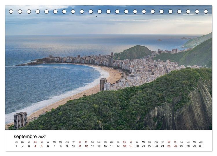 Produktbild: RIO DE JANEIRO Contrastes. Couleurs. Lumi&egrave;re. (Calendrier de bureau 2027 DIN A5 vertical), CALVENDO calendrier mensuel