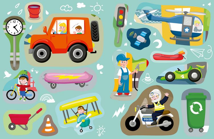 Produktbild: Mein kleines Sticker-Malbuch. Fahrzeuge