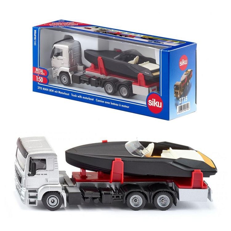 Siku 2715 MAN LKW mit Motorboot