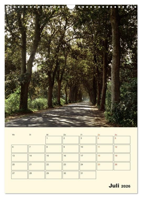 Produktbild: Usedom (Wandkalender 2026 DIN A3 hoch), CALVENDO Monatskalender